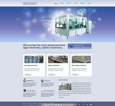 融合歐美設計美學的機械類網(wǎng)站 數(shù)據(jù)信息咨詢的視覺化呈現(xiàn)